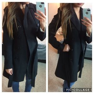 Black trench coat
